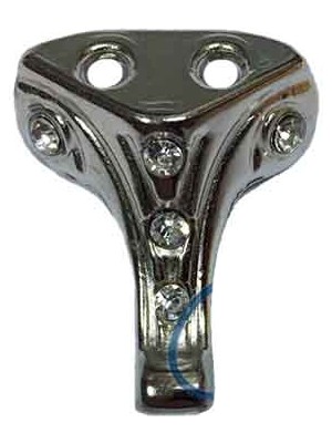 Skygo Moda Taşlı Ahşap, Mdf, Sunta Sandık Ayağı, Kutu Ayak 2,5 cm - Nikel