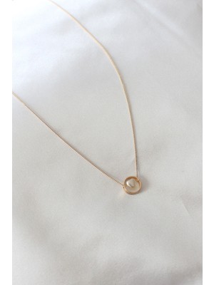 Luz&Pos Gold Renk Minimal Kalp Figür Kadın Kolye