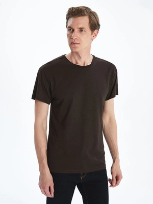 Lc Waikiki Yeni Sezon Bisiklet Yaka Kısa Kollu Erkek Pijama Üst