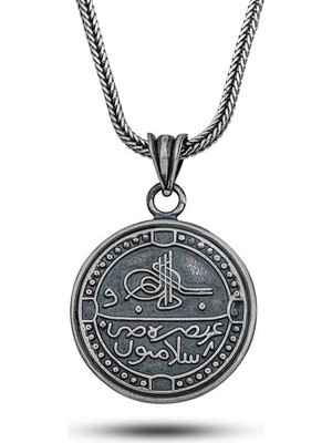 Tienda Elegante Gümüş Arapça Selamün Aleyküm Yazılı Cevşen Kolye