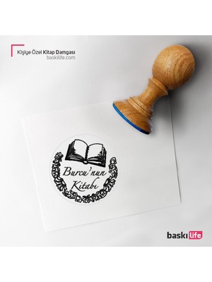 Baskı Life Kişiye Özel Kitap Damgası Kitap Mührü Kaşe Kitap Mühür Özel Damga 171