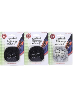 Magic Locks Akıllı Bağcık Yuvarlak 3\'lü Set