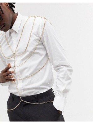 Ravinity Erkek Altın Vücut Zinciri