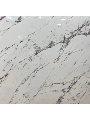 İsmiyle Al Beyaz Mermer Desenli Yapışkanlı Kaplama Kağıdı  Büyük Boy 5 Metre