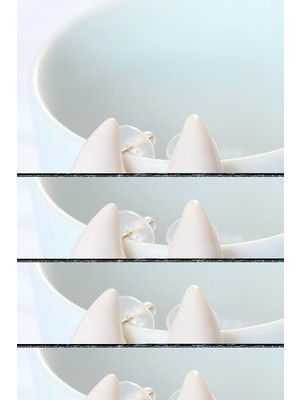 İsmiyle Al Minimal Beyaz Mineli Çift Renk Damla Küpe