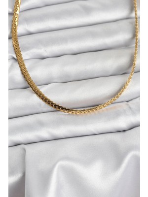 İsmiyle Al 316L Çelik Gold Renk Zincir Kadın Kolye