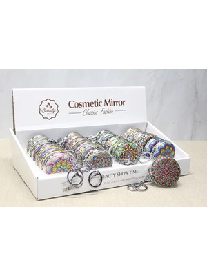 İsmiyle Al Taşlı El Aynası Anahtarlık ALK3771