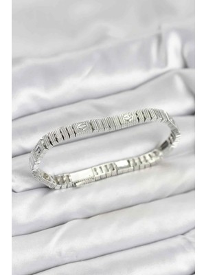 İsmiyle Al Gümüş Renk Vıp Seri Bileklik