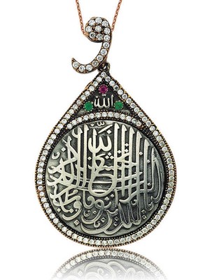Tienda Elegante Gümüş Nazar Duası Bayan Kolye