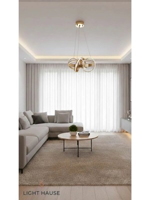 Light House 5 Li Sarmal Ledli Salon Avizesi