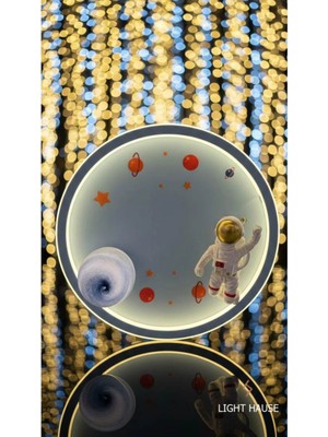 Light House Astronot Modelli Plafonyer Çocuk Odası Avize