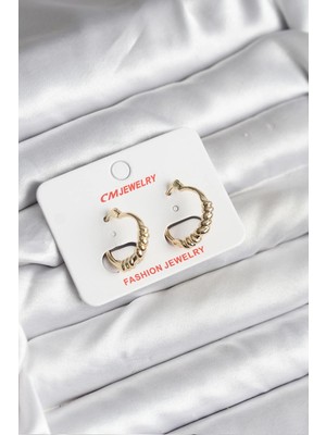 İsmiyle Al 14K Gold Renk Kaplama cm Kadın Küpe