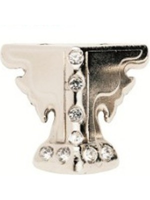 Skygo Kelebek Taşlı Ahşap, Sunta Sandık Ayağı, Kutu Ayak 2,5 cm - Nikel