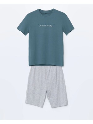 Lc Waikiki Yeni Sezon Standart Kalıp Erkek Şortlu Pijama Takımı