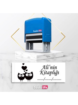 Baskı Life  Kaşe  Kitap Mührü Kitap Damgası Kişiye Özel Kaşe 581
