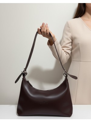 The Tote Bag Deri Görünümlü Zarif Tasarım Günlük Veya Ofis Şıklığı, El ve Omuz Çantası