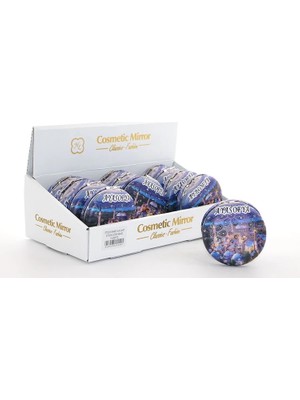 İsmiyle Al Taşlı Istanbul Tasarımı El Aynası Kalın ALK2487