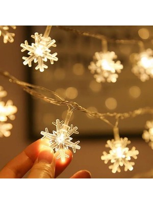 Lowell Home Ieg Kar Tanesi Şekilli 3.5 Metre USB LED Işık – 20 Led’li Dekoratif Kış ve Yılbaşı Aydı
