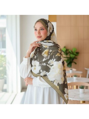 Revam Collection Desenli Pamuk Soft Şal Mena Serisi Yeşil