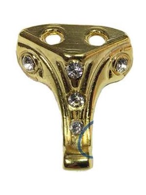 Skygo Moda Taşlı Ahşap, Mdf, Sunta Sandık Ayağı, Kutu Ayak 2,5 cm - Sarı