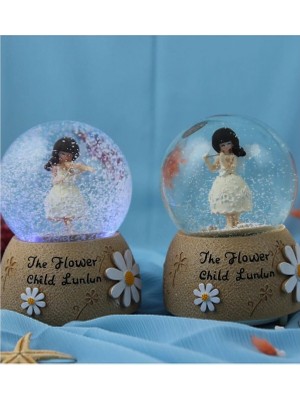 İsmiyle Al Kemancı Kız Kar Küresi Orta Boy