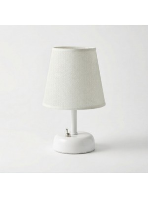 Hobilen Beyaz Renk Kablosuz Pilli Masa Lambası - Gün Işığı Ledli Dekoratif Mini Abajur