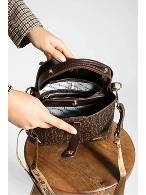 Just Polo  Jp Polo Kadın 4 Bölmeli Lüks El & Omuz Çantası Shoulder Bag Ebat: 25X25 cm