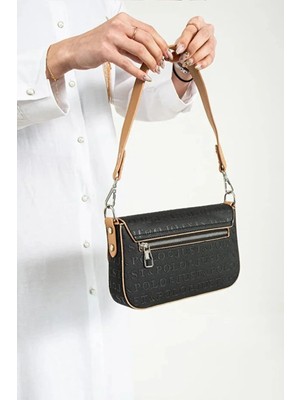 Just Polo  Kadın Uzun Ayarlanabilir Askılı Şık El ve Omuz Çantası Ebat : 23 x 14 cm Shoulder Bag