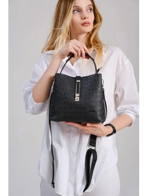 Just Polo  Siyah Lacoste Omuz Çantası 6014MH