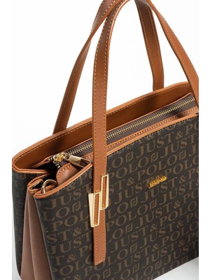 Just Polo  Kadın Kahve Taba El ve Omuz Çantası 2066MH
