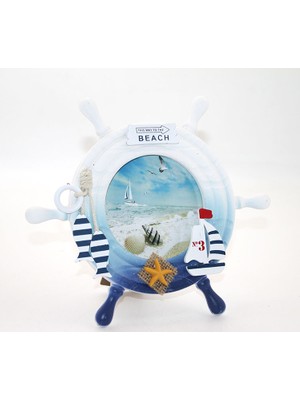 İsmiyle Al Ahşap Marin Dümenli Çerçeve Model 1