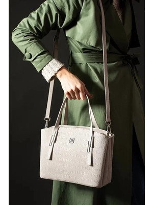 Just Polo  Kadın 3 Bölmeli Lüks El ve Omuz Çantası Ebat : 26 x 20 cm