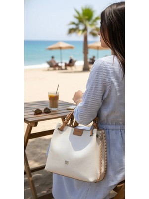 Just Polo  Kadın Su Geçirmez Ayarlanabilir Askılı Büyük Boy Lüks Omuz Çantası Shoulder Bag Ebat: 27 x 30 cm