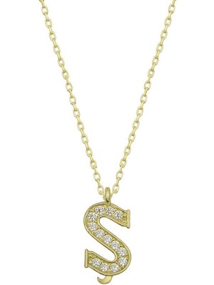 Tienda Elegante ​Gümüş Gold Ş Harfi Kadın Kolye
