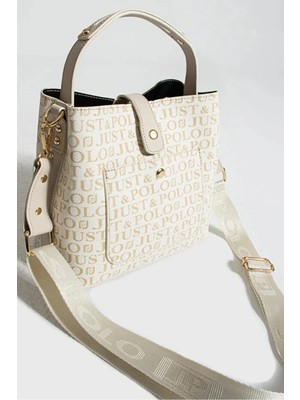 Just Polo  Jp Polo Kadın 4 Bölmeli Lüks El & Omuz Çantası Shoulder Bag Ebat: 25X25 cm