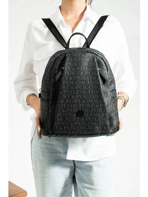 Just Polo  Jp Polo Kadın Orijinal 9 Gözlü Büyük Boy Sırt Çantası Ebat: 28 x 33 cm