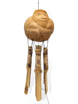 İsmiyle Al Maymunlu Bambu Rüzgar Çanı