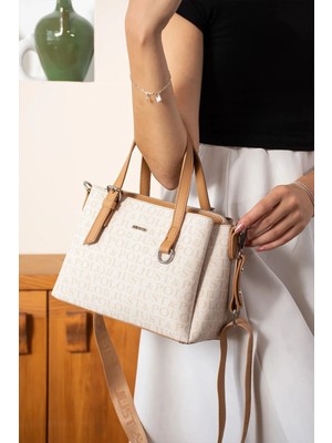 Just Polo  Kadın Orijinal Just Polo Ayarlanabilir Askılı Şık El ve Omuz Çantası Shopper Ebat : 18 x 25 cm