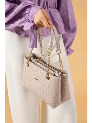 Just Polo  Kadın Orijinal Just Polo Zincirli El ve Omuz Çantası Ebat : 24 x 20 cm