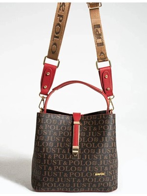 Just Polo  Jp Polo Kadın 4 Bölmeli Lüks El & Omuz Çantası Shoulder Bag Ebat: 25X25 cm
