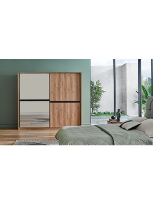 Doğtaş Solid 2 Kapaklı Sürgülü Dolap - 240 cm