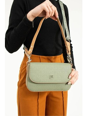 Just Polo  Kadın Uzun Ayarlanabilir Askılı Şık El ve Omuz Çantası Ebat : 23 x 14 cm Shoulder Bag