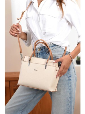 Just Polo  Kadın Orijinal Ayarlanabilir Askılı Şık El & Omuz Çantası Shoulder Bag Ebat : 25 x 22 cm