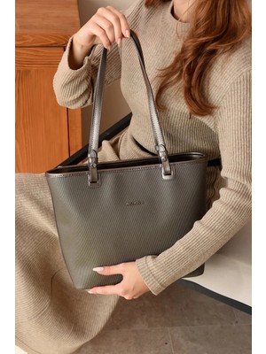 Just Polo  Kadın Orijinal Just Polo Yeni Sezon Büyük Boy Lüks El Çantası Shopper Ebat : 25 x 30 cm