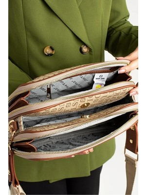 Just Polo  Jp Polo Kadın Orijinal Ayarlanabilir Askılı Şık Omuz Çantası Shopper Ebat: 16 x 26 cm