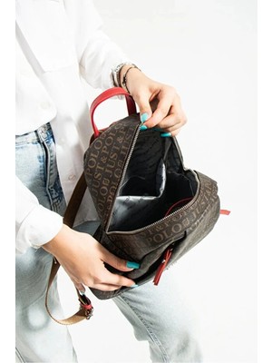 Just Polo  Jp Polo Kadın Orijinal 9 Gözlü Büyük Boy Sırt Çantası Ebat: 28 x 33 cm