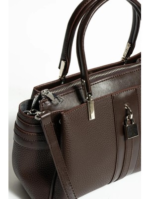 Just Polo  Kadın Kahve Suya Dayanıklı El ve Omuz Çantası MH502923