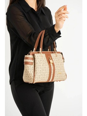 Just Polo  Kadın Yeni Sezon El ve Omuz Çantası Ebat : 22 x 28 cm