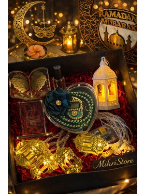 Hediyelik Ramazan Paketi Özel Tasarım Hediye Kutusu Ramazan Kutusu Set Tesbih Set