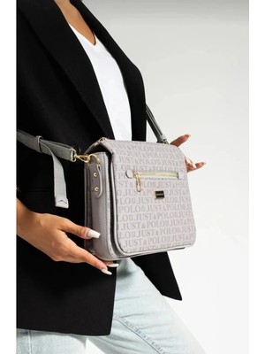 Just Polo  Kadın 3 Gözlü Çapraz Postacı ve Omuz Çantası Ebat 29X20 cm